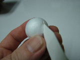 Slit in ball